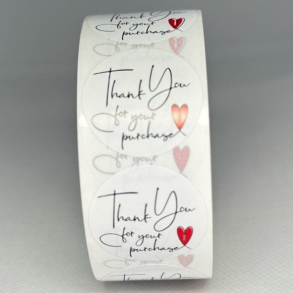 thank you for your purchase stickers | shipping supplies for business 1" - Picture 8 of 8